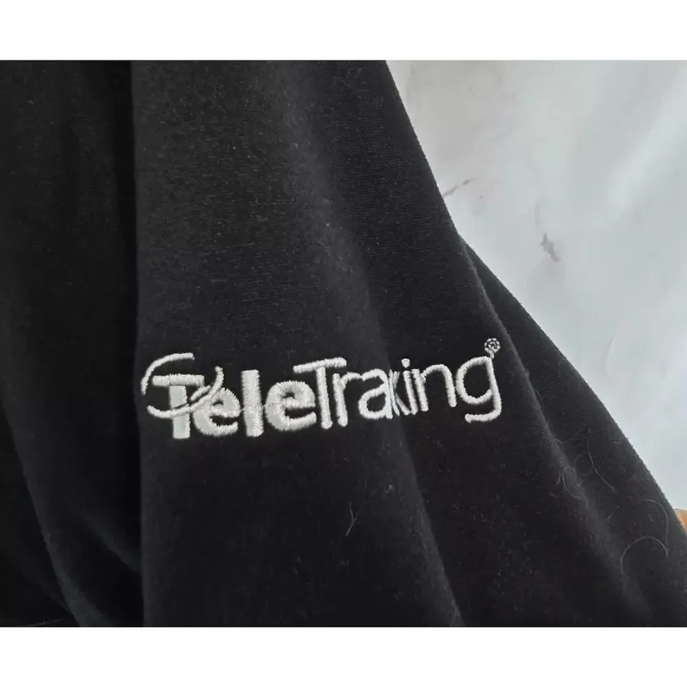 The North Face Jacket Mens XL Black Full Zip Fleece Teletracking Employee